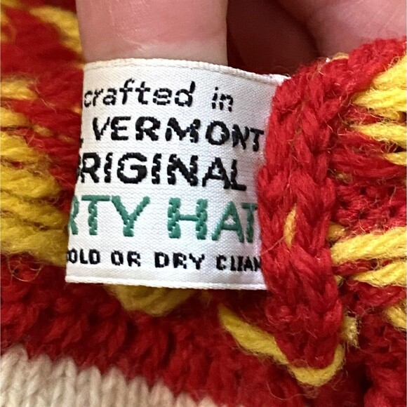 Vintage Moriarty Knit Wool Ski Hat Snowboard Winter Beanie Handcrafted Vermont - Picture 7 of 14